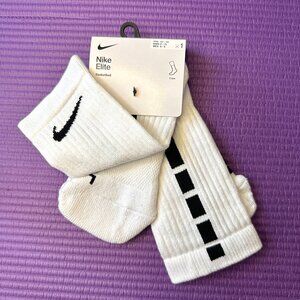 1 Pairs Nike Elite Cotton Crew Sock Dri-Fit Men's 6-8 M Women 6-10 Cushion Sport